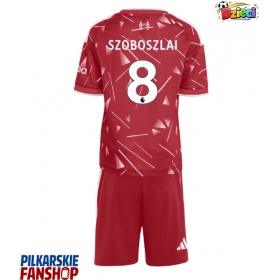 Koszulka piłkarska Liverpool Dominik Szoboszlai #8 Strój Domowy dla dzieci 2026-27 tanio Krótki Rękaw (+ Krótkie spodenki)